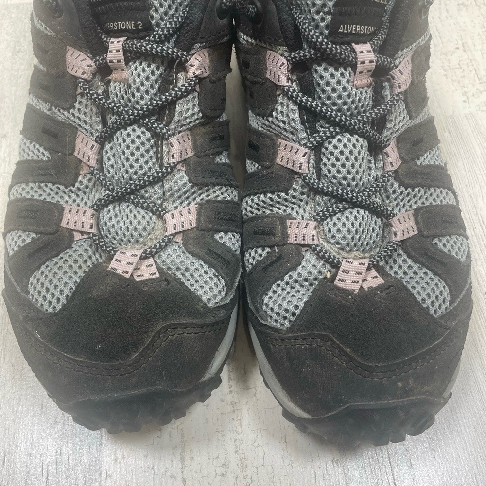 Merrell Alverstone 2 Hiking Sneaker Shoe size 9.5 Black Monume Outdoor Active - Picture 3 of 8